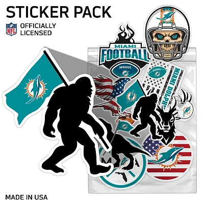 Miami Dolphins Assorted Sticker Pack