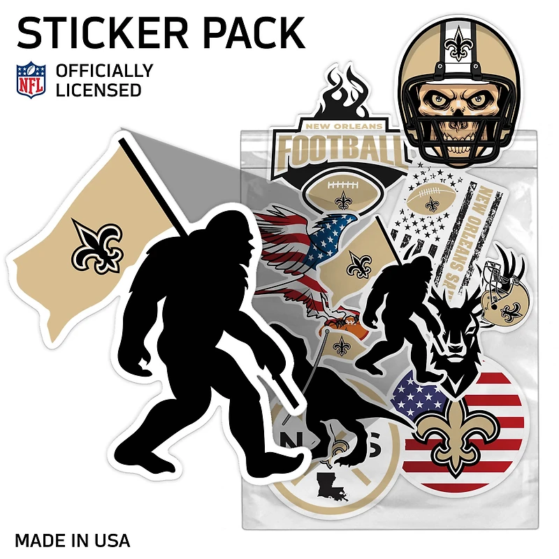 New Orleans Saints Assorted Sticker Pack