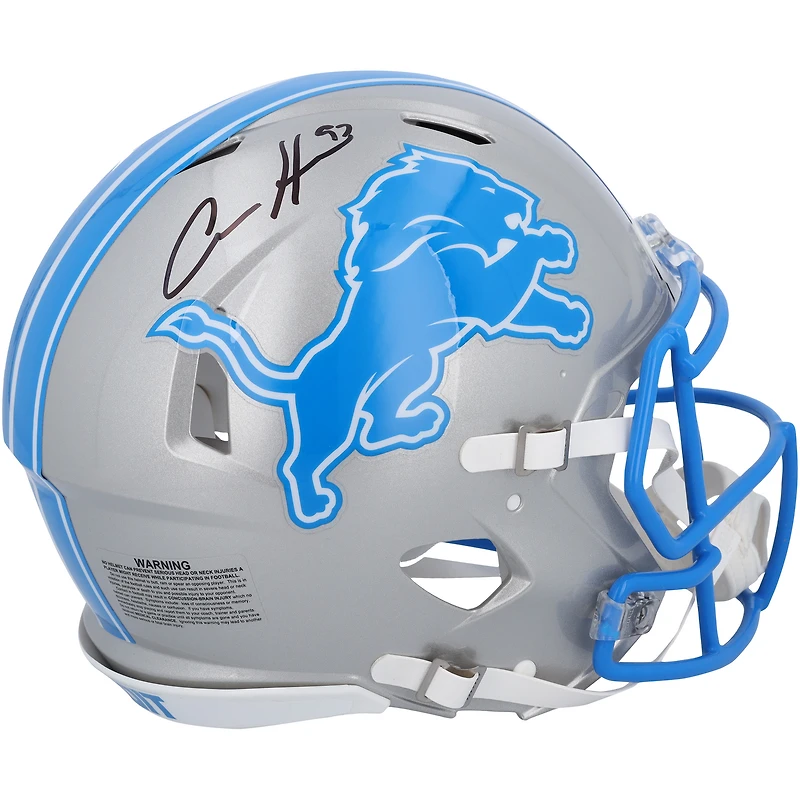 Aidan Hutchinson Detroit Lions Autographed Riddell 2024 ALT Speed Authentic Helmet