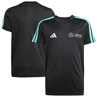 Youth adidas Black Mercedes-AMG Petronas F1 Team Fan Wear DNA Alphaskin T-Shirt