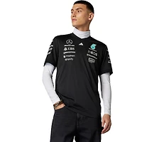 Men's adidas  Black Mercedes-AMG Petronas F1 Team Driver Wear Replica Jersey