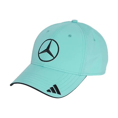 Youth adidas Aqua Mercedes-AMG Petronas F1 Team Driver Wear Adjustable Hat