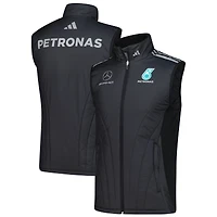 Men's adidas  Black Mercedes-AMG Petronas F1 Team Team Wear Mechanics Full-Zip Vest