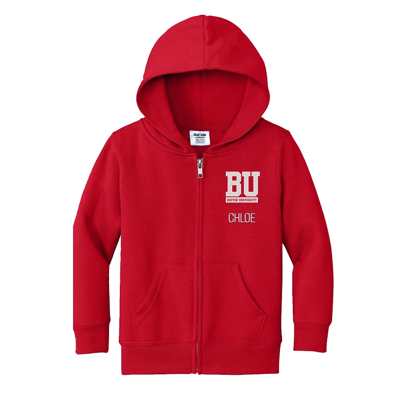 Toddler Chad & Jake Boston University Personalized Full-Zip Hoodie