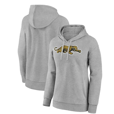 Women's Gray Jacksonville Jaguars Classic Logo Pullover Hoodie