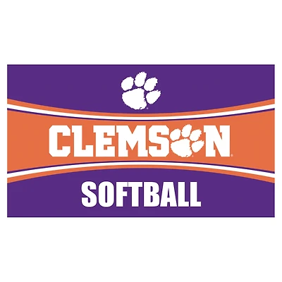 Clemson Tigers 28" x 16" Softball Trapper Door Mat