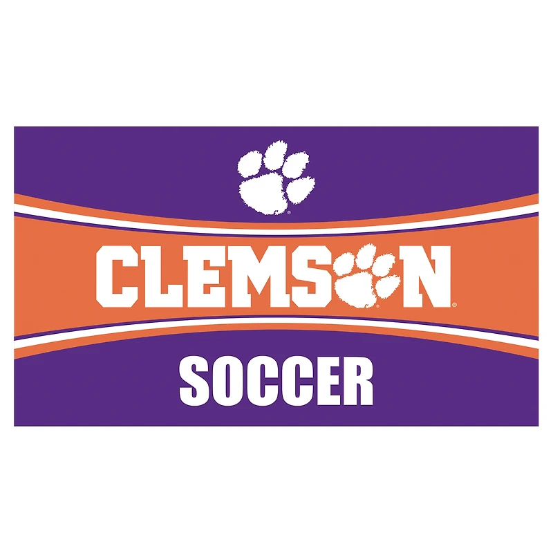 Clemson Tigers 28" x 16" Soccer Trapper Door Mat
