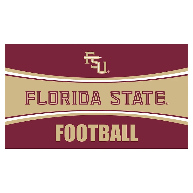 Florida State Seminoles 28" x 16" Football Trapper Door Mat