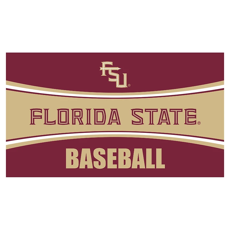 Florida State Seminoles 28" x 16" Baseball Trapper Door Mat