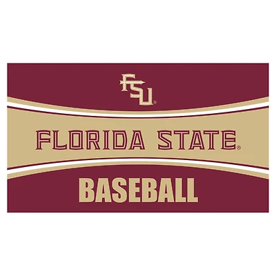 Florida State Seminoles 28" x 16" Baseball Trapper Door Mat