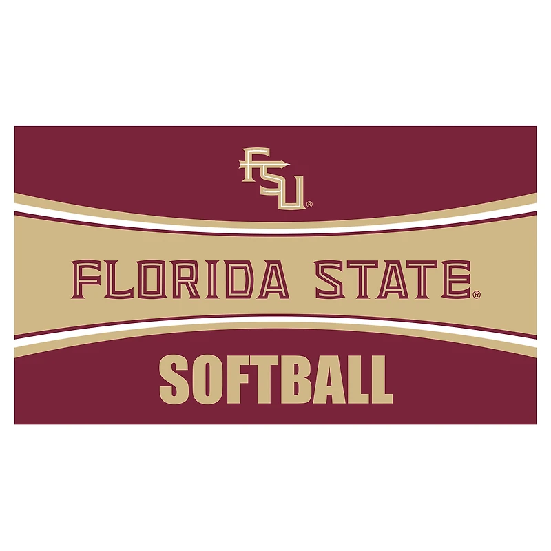 Florida State Seminoles 28" x 16" Softball Trapper Door Mat