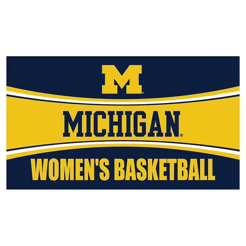 Michigan Wolverines 28" x 16" Women's Basketball Trapper Door Mat
