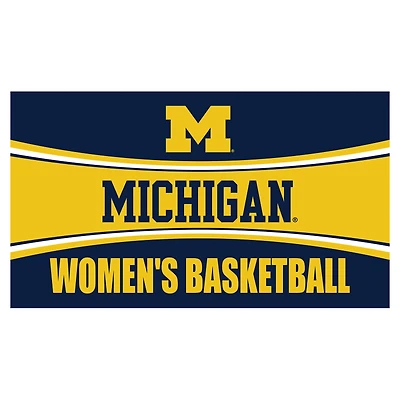 Michigan Wolverines 28" x 16" Women's Basketball Trapper Door Mat
