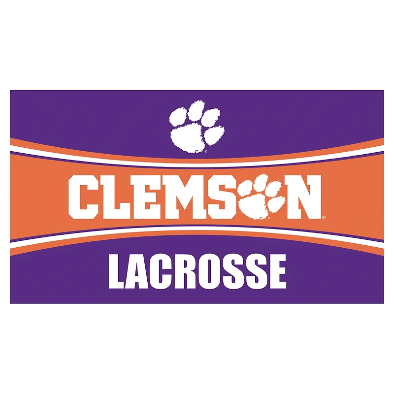 Clemson Tigers 28" x 16" Lacrosse Trapper Door Mat