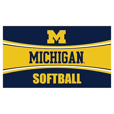 Michigan Wolverines 28" x 16" Softball Trapper Door Mat