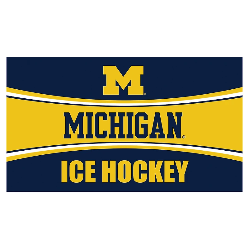 Michigan Wolverines 28" x 16" Ice Hockey Trapper Door Mat