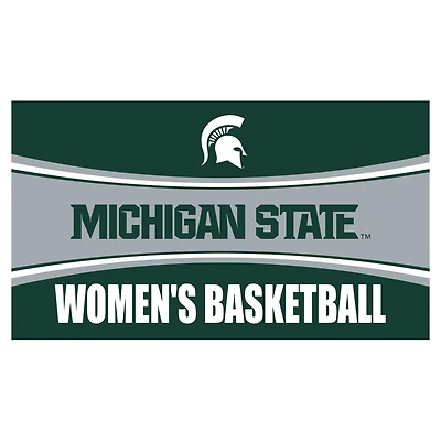 Michigan State Spartans 28" x 16" Women's Basketball Trapper Door Mat