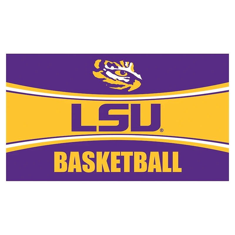 LSU Tigers 28" x 16" Basketball Trapper Door Mat