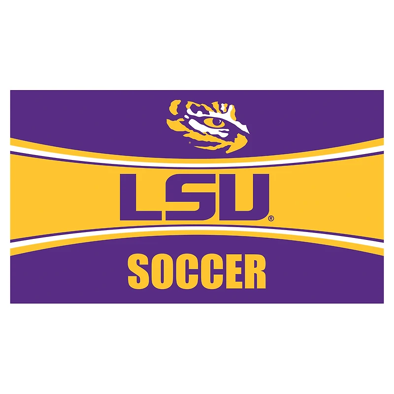 LSU Tigers 28" x 16" Soccer Trapper Door Mat