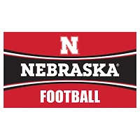 Nebraska Huskers 28" x 16" Football Trapper Door Mat