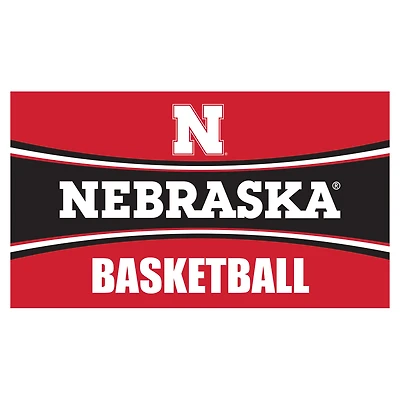 Nebraska Huskers 28" x 16" Basketball Trapper Door Mat