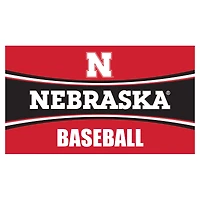 Nebraska Huskers 28" x 16" Baseball Trapper Door Mat