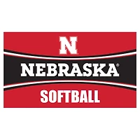 Nebraska Huskers 28" x 16" Softball Trapper Door Mat