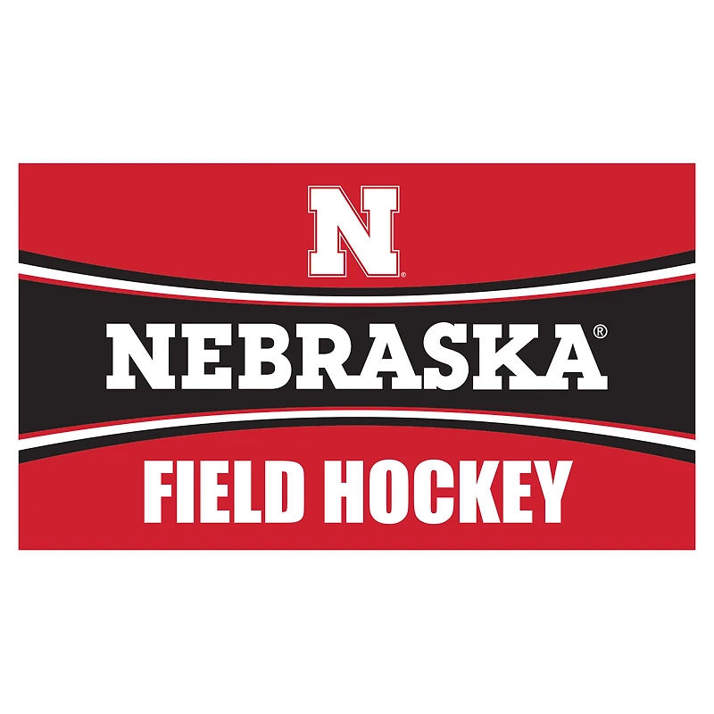 Nebraska Huskers 28" x 16" Field Hockey Trapper Door Mat