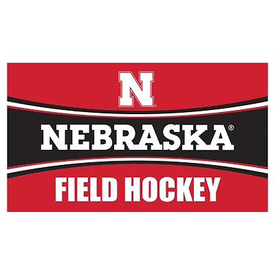 Nebraska Huskers 28" x 16" Field Hockey Trapper Door Mat
