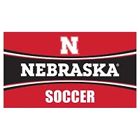 Nebraska Huskers 28" x 16" Soccer Trapper Door Mat