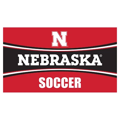Nebraska Huskers 28" x 16" Soccer Trapper Door Mat