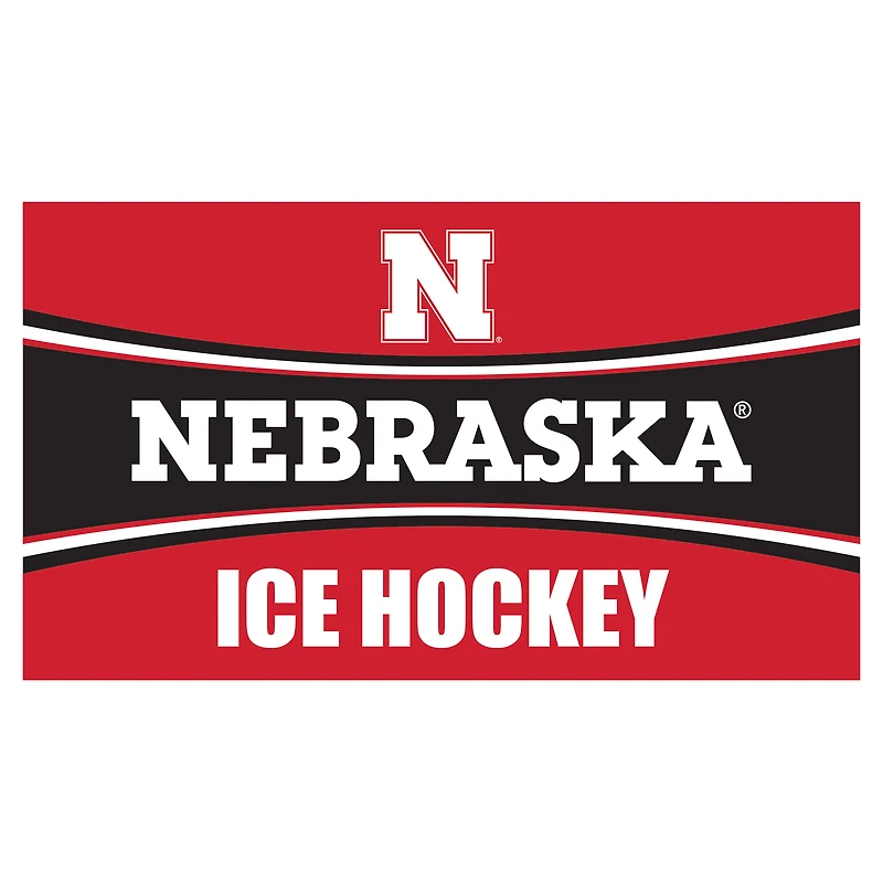Nebraska Huskers 28" x 16" Ice Hockey Trapper Door Mat