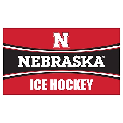 Nebraska Huskers 28" x 16" Ice Hockey Trapper Door Mat