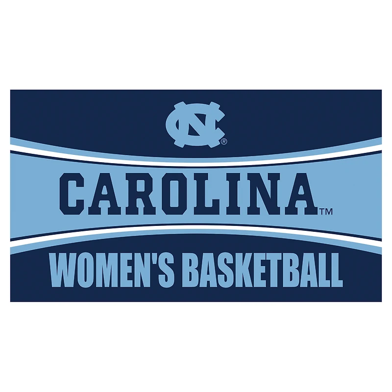 North Carolina Tar Heels 28" x 16" Women's Basketball Trapper Door Mat