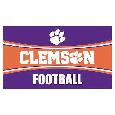 Clemson Tigers 28" x 16" Football Trapper Door Mat