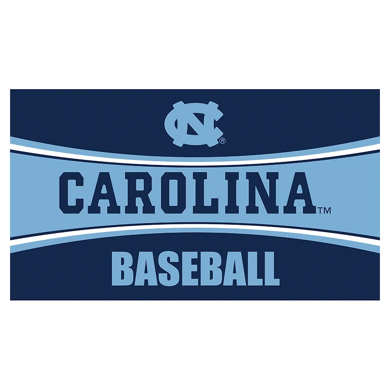 North Carolina Tar Heels 28" x 16" Baseball Trapper Door Mat