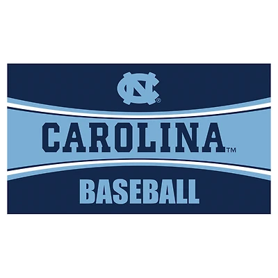 North Carolina Tar Heels 28" x 16" Baseball Trapper Door Mat