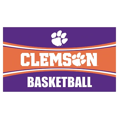 Clemson Tigers 28" x 16" Basketball Trapper Door Mat