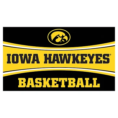 Iowa Hawkeyes 28" x 16" Basketball Trapper Door Mat