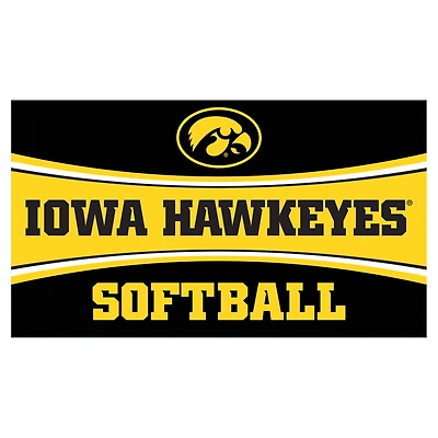 Iowa Hawkeyes 28" x 16" Softball Trapper Door Mat