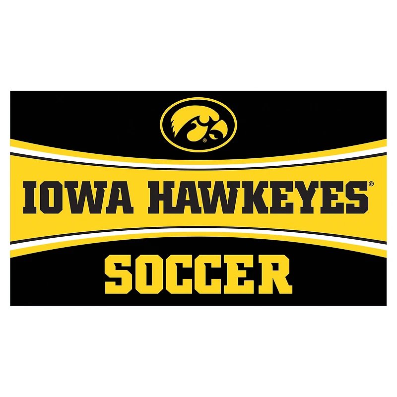 Iowa Hawkeyes 28" x 16" Soccer Trapper Door Mat