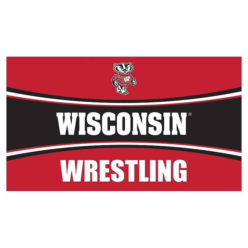 Wisconsin Badgers 28" x 16" Wrestling Trapper Door Mat