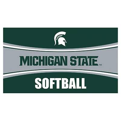 Michigan State Spartans 28" x 16" Softball Trapper Door Mat