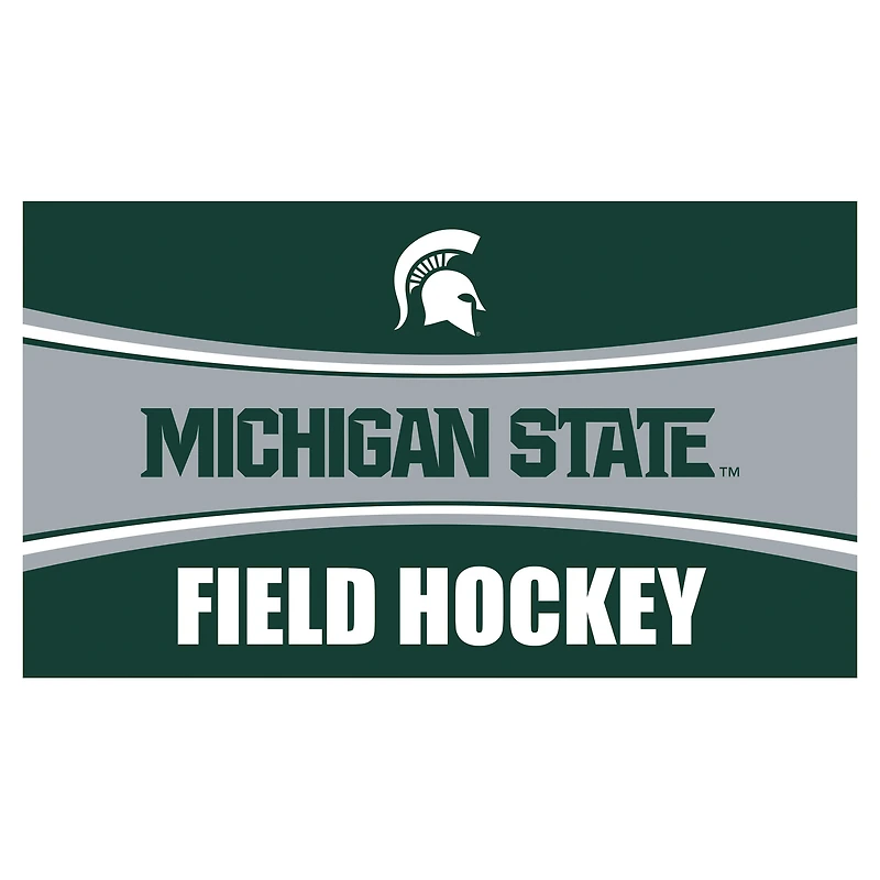 Michigan State Spartans 28" x 16" Field Hockey Trapper Door Mat