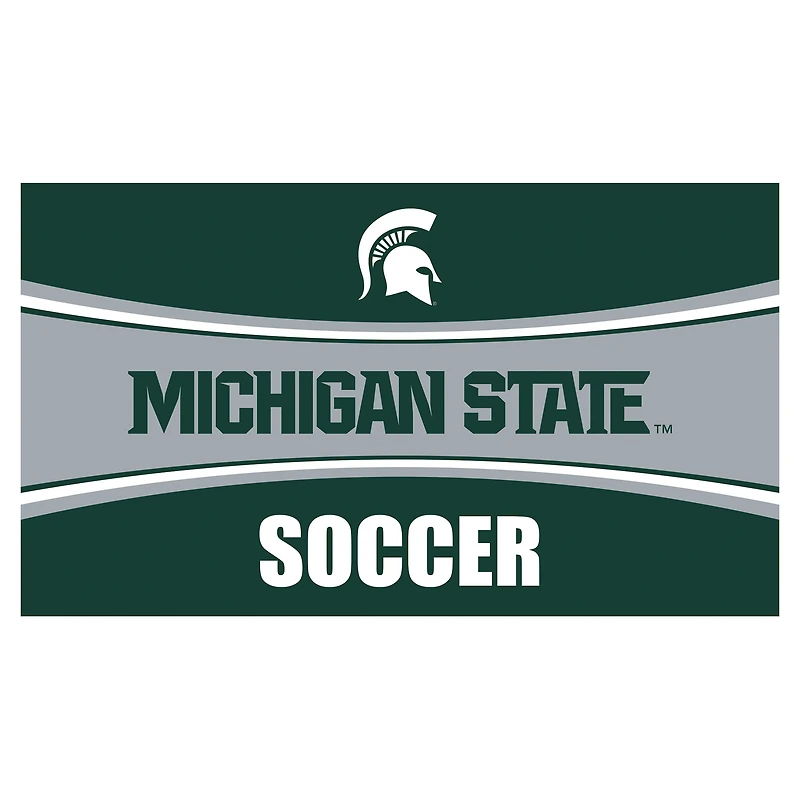 Michigan State Spartans 28" x 16" Soccer Trapper Door Mat