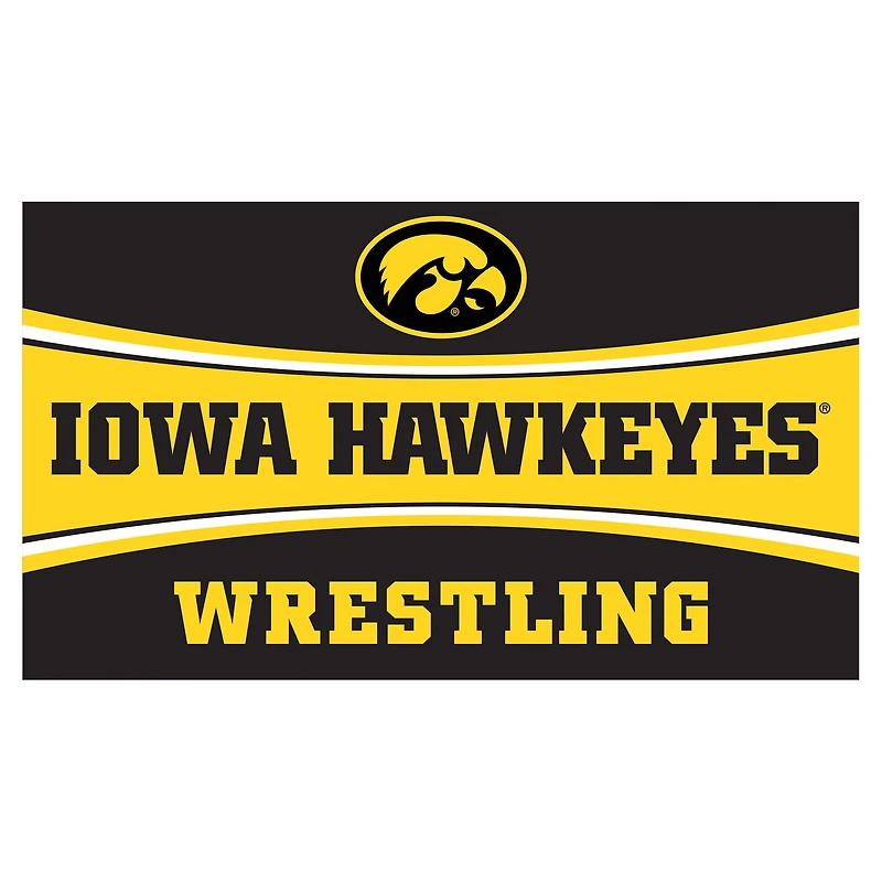 Iowa Hawkeyes 28" x 16" Wrestling Trapper Door Mat