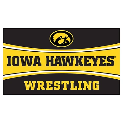 Iowa Hawkeyes 28" x 16" Wrestling Trapper Door Mat