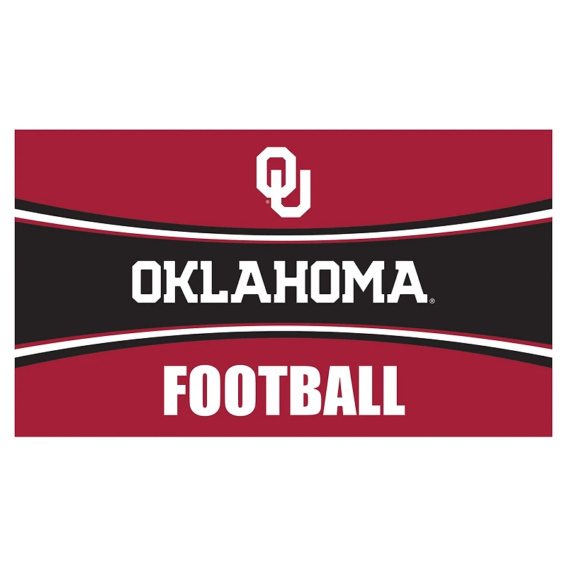 Oklahoma Sooners 28" x 16" Football Trapper Door Mat