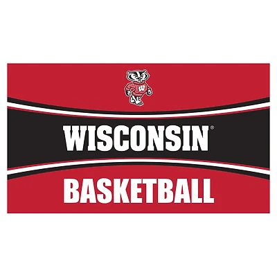 Wisconsin Badgers 28" x 16" Basketball Trapper Door Mat