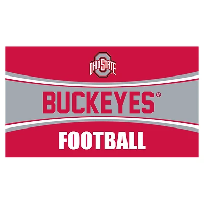 Ohio State Buckeyes 28" x 16" Football Trapper Door Mat